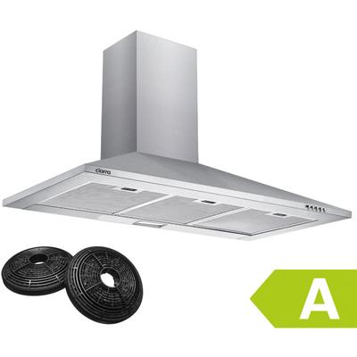 201SS90 Dunstabzugshaube 90cm Wandmontage aus Edelstahl Wandhaube mit 2 Kohlefiltern 370 m3/h 3 Image