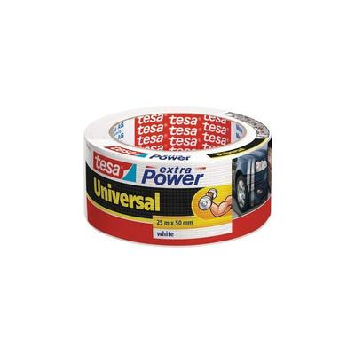 Tesa - Klebeband extra Power Universal 25 m x 50 mm, weiß Montageband