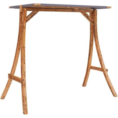 Vidaxl - Schaukelgestell mit Dach Anthrazit Bugholz mit Teak-Finish Image