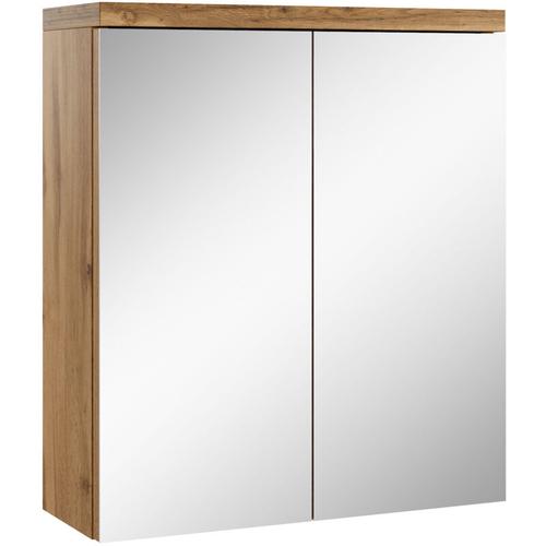Badezimmer Spiegelschrank Toledo 60cm Eiche – Stauraum Unterschr