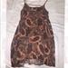 Free People Dresses | Brown Free People Pattern Sundress | Color: Brown | Size: Xs