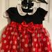 Disney Dresses | Disney Baby Minnie Mouse Dress & Hair Bow | Color: Red | Size: 3-6mb