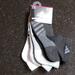 Adidas Accessories | Adidas Low Cut Socks | Color: Black/Gray | Size: Shoe Size 5-10