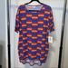 Lularoe Tops | Nwt Lularoe Irma Tunic Size Xs | Color: Blue/Red/White | Size: Xs