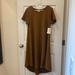 Lularoe Dresses | Brown/Camel Nwt Lularoe Carley Dress | Color: Brown/Tan | Size: M