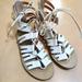 J. Crew Shoes | Crew Women’s Ivory Leather Gladiator Sandals 6.5 | Color: Cream | Size: 6.5