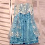 Disney Costumes | Disney’s Elsa Frozen Dress, Girls Size 9/10 | Color: Blue/Silver | Size: Girls 9/10
