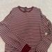 J. Crew Sweaters | J Crew Men’s Maroon And White Striped Sweater. Size Large. Good Condition. | Color: Red/White | Size: L