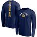 Men's Fanatics Branded Navy Cal Bears Playmaker Personalized Football Long Sleeve T-Shirt