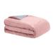 Crystal 15Lb Reversible Cooling Weighted 48X72 Blanket With Removable Cover Weighted Blanket & Cover by DreamLab in Soft Pink