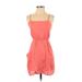 Urban Renewal Casual Dress - Mini: Pink Solid Dresses - Women's Size Small