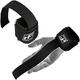 RitFit Lifting Straps + Wrist Protector For Weightlifting, CrossFit, Bodybuilding, MMA, Powerlifting, Strength Training - With Neoprene Padding ~ Men & Women - One Size Fits All (Black)