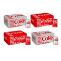 Soft Drinks Mini Cans 150ml Assorted Sparkling Soft Drinks 150ml Soft Drink Can Bundle Boxed Treatz (Coca + Diet Coke 150ml 24pcs each)