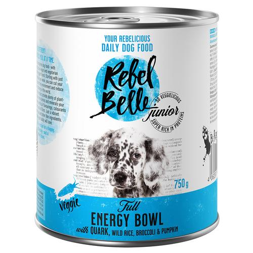 6 x 750 g Junior Full Energy Bowl veggie Rebel Belle Hundefutter nass