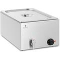 Royal Catering - Bain-Marie Professionnel Maintien Au Chaud Robinet 600 w 1xGN 1/1