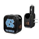 North Carolina Tar Heels Team Logo Dual Port USB Car & Home Charger