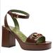 Gucci Shoes | Gucci Horsebit Houdan Leather Platform Sandals | Color: Brown | Size: 7