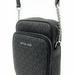 Michael Kors Bags | Michael Kors Jet Set Travel Signature Pvc Medium Logo Chain Crossbody Flight Bag | Color: Black | Size: Os