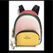 Coach Accessories | Coach Mini Court Backpack Bag Charm Colorblock Nwt | Color: Gold | Size: Os