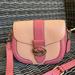 Coach Bags | Coach Georgie Saddle Bag In Colorblock | Color: Gold/Pink | Size: Medium