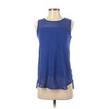 Vince Camuto Sleeveless Top Blue Halter Tops - Women's Size X-Small Petite