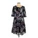 Torrid Casual Dress - A-Line: Gray Print Dresses - Used - Size 10 Plus