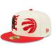 Men's New Era Cream/Red Toronto Raptors 2022 NBA Draft 59FIFTY Fitted Hat