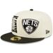 Men's New Era Cream/Black Brooklyn Nets 2022 NBA Draft 59FIFTY Fitted Hat