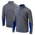 Men's Columbia Heathered Gray/Royal Pitt Panthers Omni-Wick Shotgun 2.0 Quarter-Zip Pullover Top