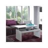 Table basse relevable Blanc - gio - l 102 x l 50 x h 43/54 cm