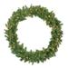 Northlight Seasonal Pre-Lit Rockwood Pine Artificial Christmas Wreath 24-Inch Clear Lights Traditional Faux in Green/White | Wayfair