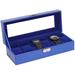 Latitude Run® Watch Box Leather in Blue | 11 H x 8 W x 4 D in | Wayfair D603AF1B391F4A07ACC5ADE1B7672F1A