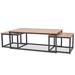 17 Stories Coffee Table Set 3 Pieces Ash Wood in Brown | 17.7 H x 23.6 W x 47.2 D in | Wayfair 6A97B96576974F129F193410FB7E5AC5