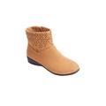 Extra Wide Width Women's The Zenni Bootie by Comfortview in Camel (Size 11 WW)