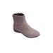 Extra Wide Width Women's The Zenni Bootie by Comfortview in Grey (Size 9 WW)