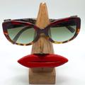 Burberry Accessories | Burberry 3635/8e Red Havana Frame W/Green Gradient Lens Sunglasses | Color: Black/Red | Size: Os