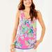 Lilly Pulitzer Tops | Lilly Pulitzer Florin Reversible Tank Top (Squeeze The Day Print) | Color: Blue/Tan | Size: S