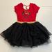 Disney Dresses | Junior Disney Minnie Mouse Dress 3t Girls | Color: Black/Red | Size: 3tg