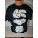 Disney Shirts | Disney Mickey Mouse Hands Graphic Tee Shirt Rock Paper Scissors L White | Color: Black | Size: L