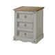 Core Products, Corona Grey 3 Drawer Bedside Cabinet