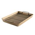 Nordic Ware Nonstick High-Sided Oven Crisp Baking Tray Stainless Steel in Gray | 2.3 H x 12.9 W x 12.9 D in | Wayfair 44731M