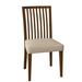 Saloom Furniture Skyline Slat Back Side Chair Wood/Upholstered in Green/Brown | 36 H x 19 W x 19 D in | Wayfair 24SU-Flax-Rain