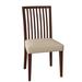 Saloom Furniture Skyline Slat Back Side Chair Wood/Upholstered in Brown | 36 H x 19 W x 19 D in | Wayfair 24SU-Walnut-Spectra