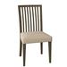 Saloom Furniture Skyline Slat Back Side Chair Wood/Upholstered in Brown | 36 H x 19 W x 19 D in | Wayfair 24SU-Nantucket-Impression