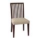 Saloom Furniture Skyline Slat Back Side Chair Wood/Upholstered in Gray/Black/Brown | 36 H x 19 W x 19 D in | Wayfair 24SU-Java-Charcoal