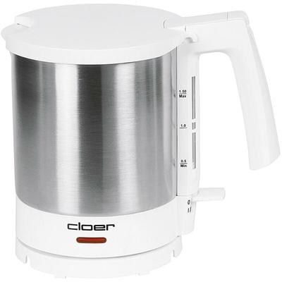 Cloer - Wasserkocher 4711 1,5l 1800Watt weiß/Edelstahl