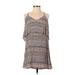 Forever 21 Casual Dress: Tan Aztec or Tribal Print Dresses - Women's Size Small