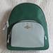 Coach Bags | Coach Colorblock Court Backpack (Green/Light Teal) | Color: Green | Size: Os