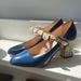 Gucci Shoes | Gucci Blue Platform Snakeskin Heel Mary Janes 38.5 | Color: Blue | Size: 38.5