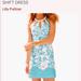Lilly Pulitzer Dresses | Lilly Pulitzer Pearl Cut-Out Halter Shift Dress | Color: Blue/White | Size: 6